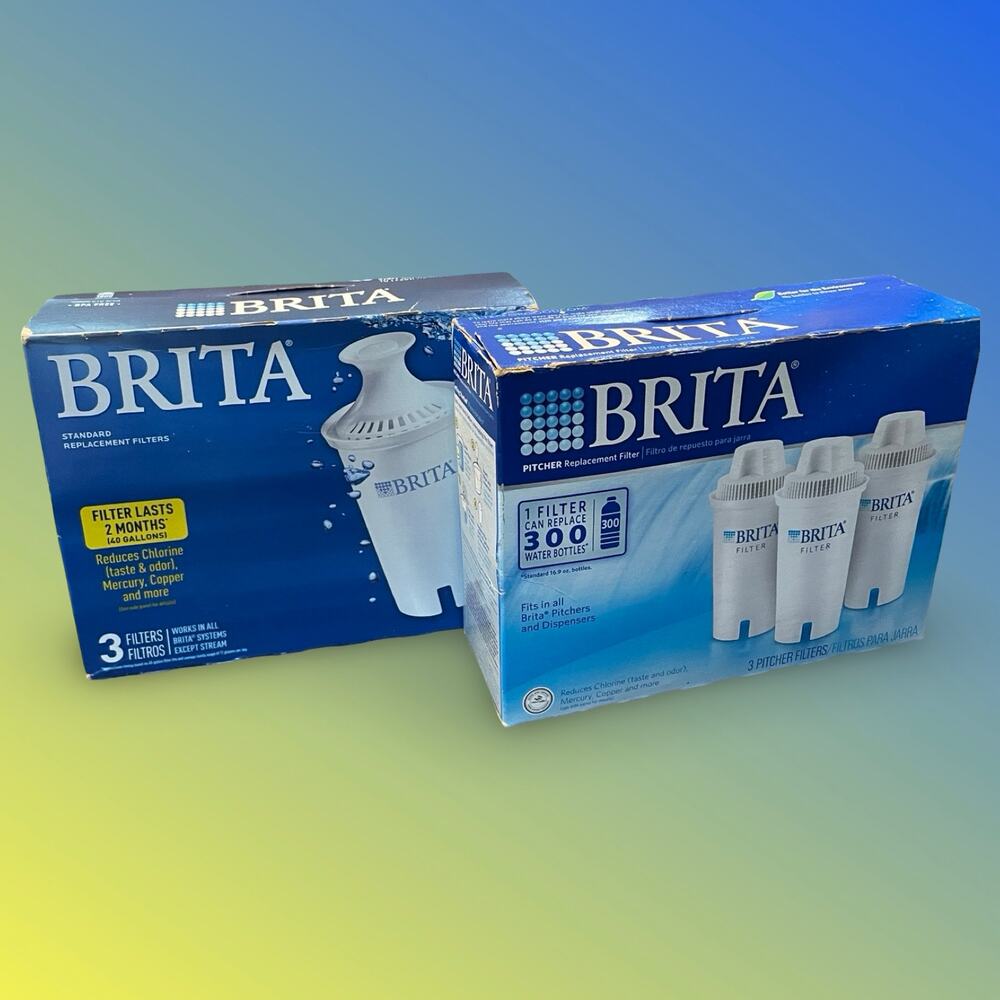 Brita Standard Pitcher Replacement Filters Lot of 6 Sealed Plus Open Box 0803